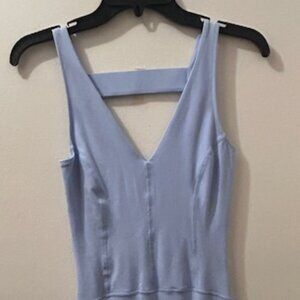 Free People Movement Never Better One-Piece Stretch Strap Blueberry Jumpsuit NEW